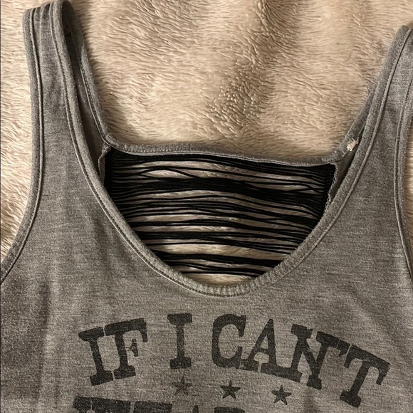 “If I Can’t Wear My Boots I’m Not Going” Tank Top With See Through Back Design - Picture 3 of 6